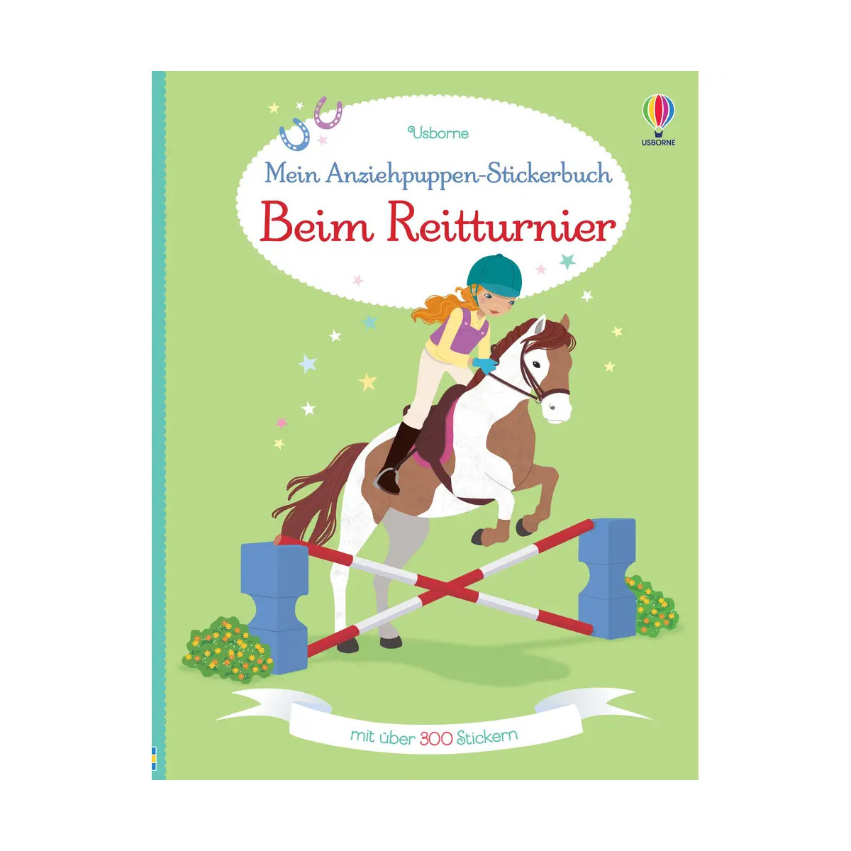 Bowman, Lucy - Mein Anziehpuppen-Stickerbuch: Beim Reitturni