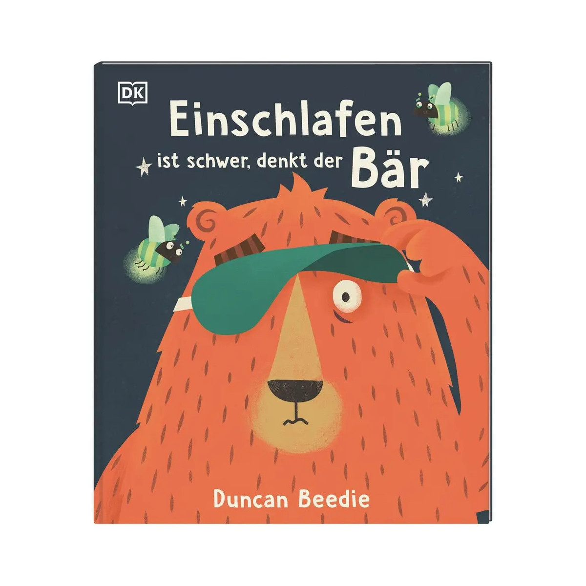 Einschlafen ist schwer, denkt der Bär
