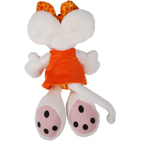 Diddl Plüschtier Diddlina  im orangefarbenen Kleid 30 cm