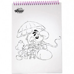 Diddl Malbuch A4, rosa  - K1