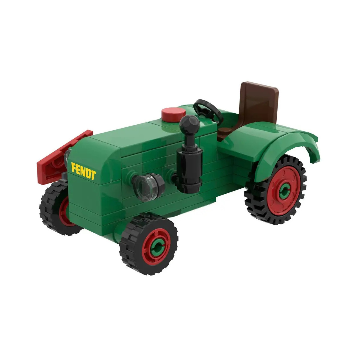 Bausteinsatz Brixies Plus Fendt Dieselross F28 mit Mähbalken