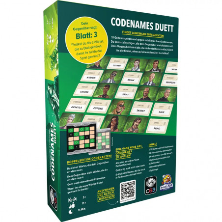 Gesellschaftsspiel Codenames Duett