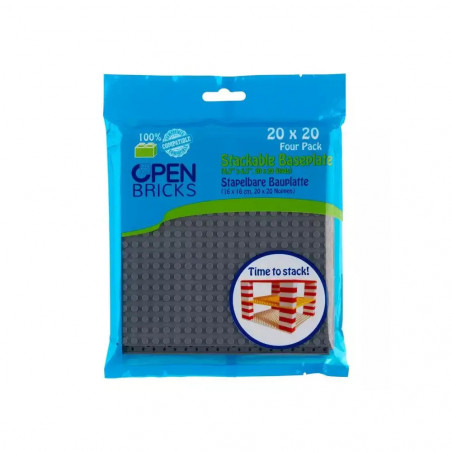 Baseplate 20x20 dark grey (4)