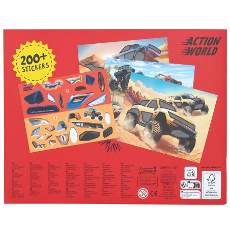 Action World Monster Cars Stic