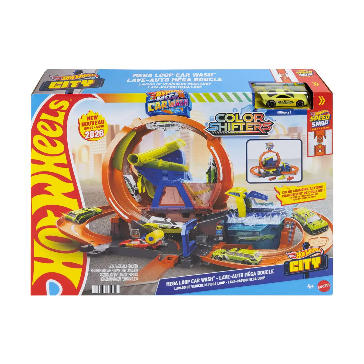Hot Wheels City Mega Loop Auto-Waschanlage