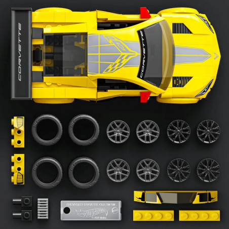 Mattel Brick Shop Hot Wheels Speed Corvette
