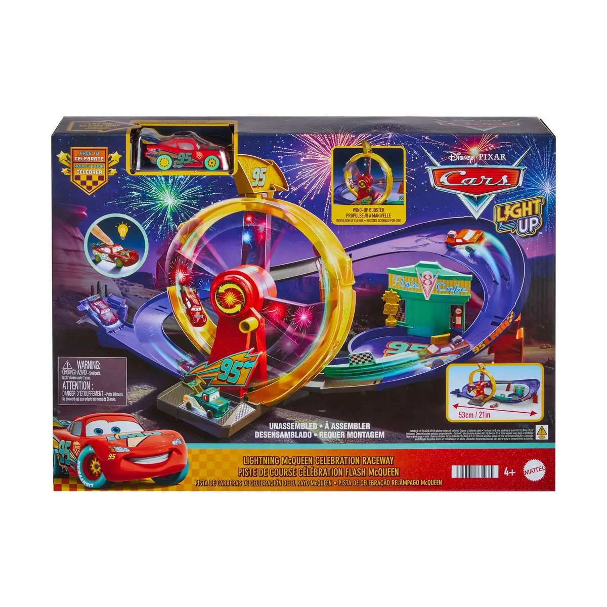 Disney Pixar Cars Lightning McQueen Celebration Rennstrecke