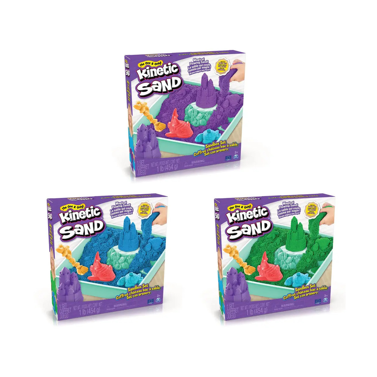 Spin Master - Kinetic Sand - Sand Box Sortiment (454g)