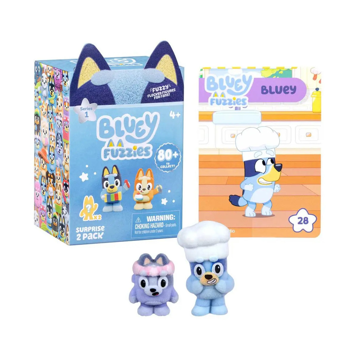 BLUEY: Fuzzies S15 Doppelpack im Thekendisplay