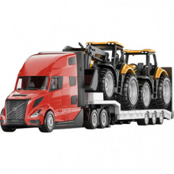Volvo Lkw mit JCB Traktoren