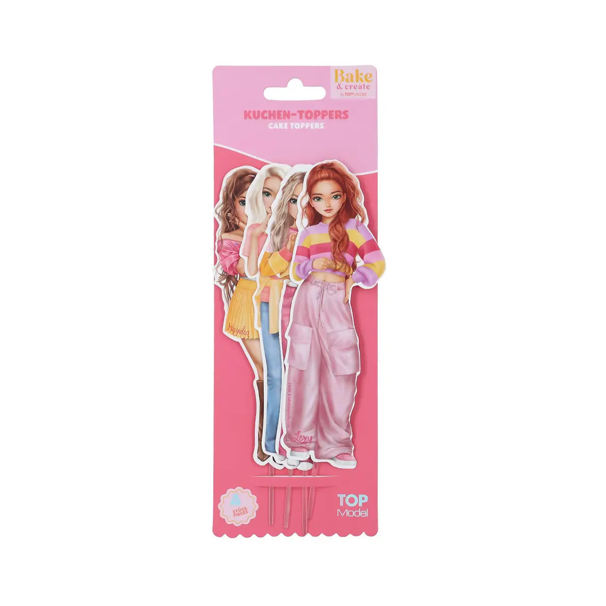 TOPModel Kuchen-Topper, 4 Stk