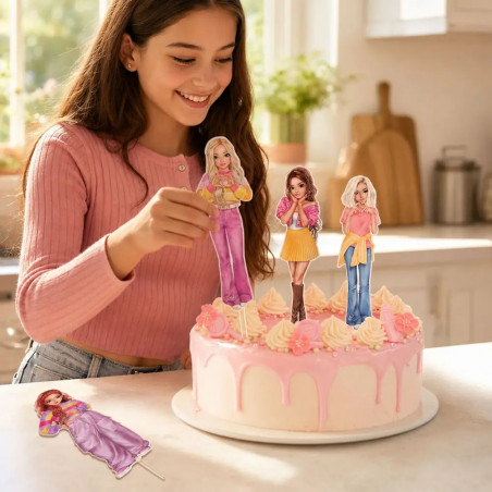 TOPModel Kuchen-Topper, 4 Stk