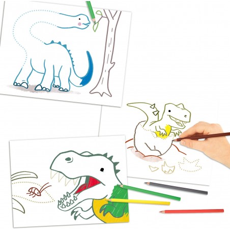 Depesche - Dino World - Punkt zu Punkt Malbuch Mini Dino