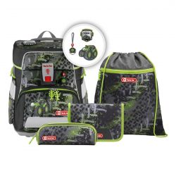 SPACE Schulranzen-Set Green Tractor, 5-teilig