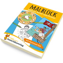 Hauschka Verlag - Malblock - Indianer, Ritter und Piraten, A5-Block