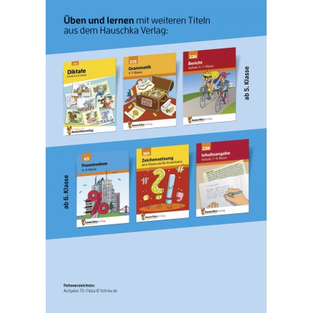 Hauschka Verlag - Bruchrechnen ab 6. Klasse, A5-Heft