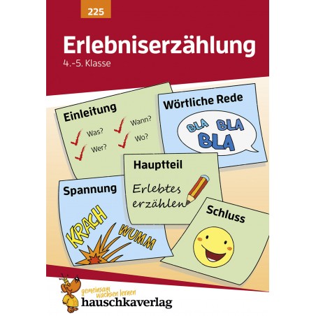 Hauschka Verlag - Erlebniserzählung. Aufsatz 4./5. Klasse, A5- Heft
