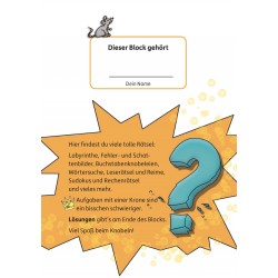 Hauschka Verlag - Rätselblock ab 6 Jahre, Band 1, A5-Block