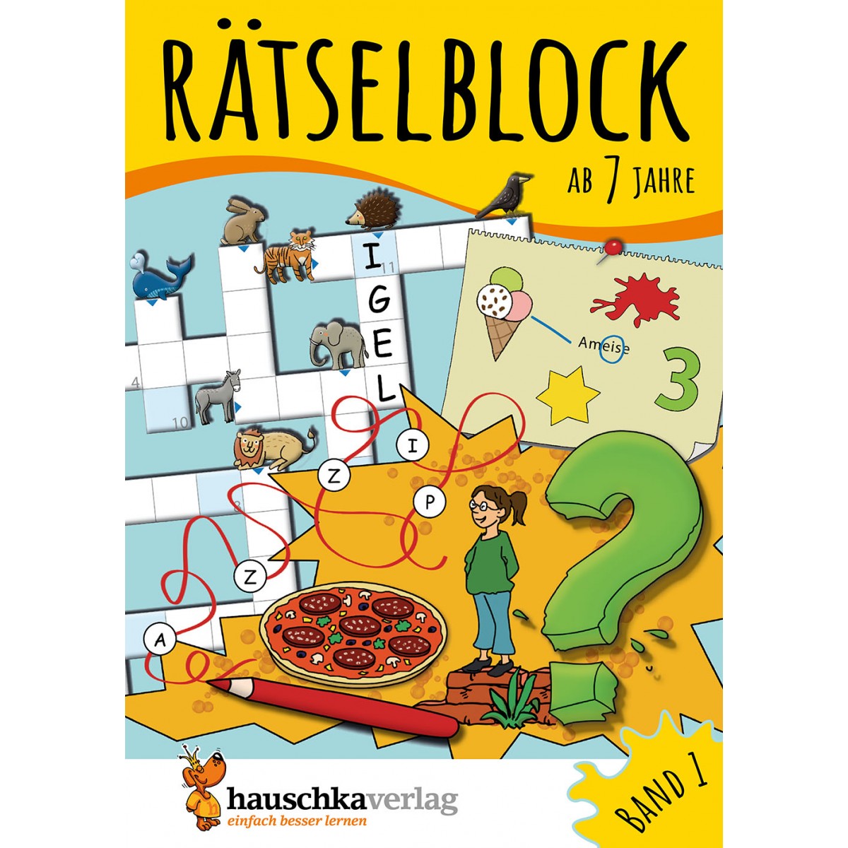 Hauschka Verlag - Rätselblock ab 7 Jahre, Band 1, A5-Block