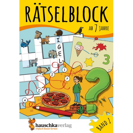 Hauschka Verlag - Rätselblock ab 7 Jahre, Band 1, A5-Block