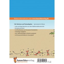 Hauschka Verlag - Rechnen und Textaufgaben - Gymnasium 6. Klasse, A5- Heft