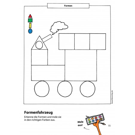 Hauschka Verlag - Kindergartenblock - Formen, Farben, Fehler finden ab 4 Jahre, A5-Block