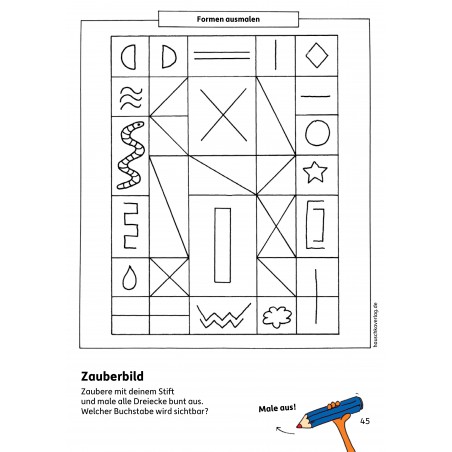 Hauschka Verlag - Kindergartenblock - Formen, Farben, Fehler finden ab 4 Jahre, A5-Block