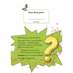 Hauschka Verlag - Rätselblock ab 8 Jahre, Band 1, A5-Block