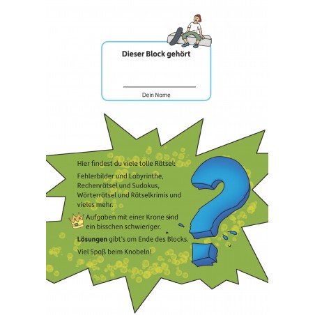 Hauschka Verlag - Rätselblock ab 10 Jahre, Band 1, A5-Block