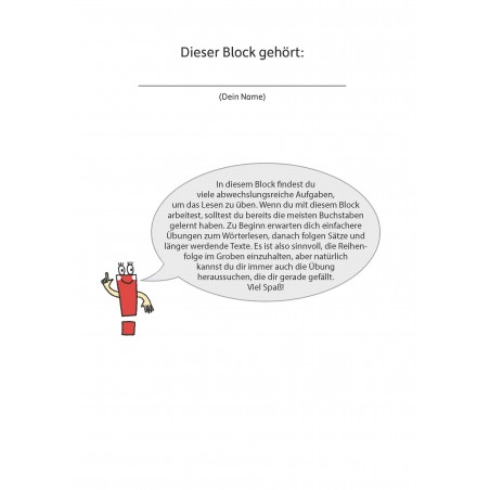 Hauschka Verlag - Quer durch die 1. Klasse, Lesen üben - A5-Übungsblock