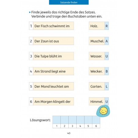 Hauschka Verlag - Quer durch die 1. Klasse, Lesen üben - A5-Übungsblock