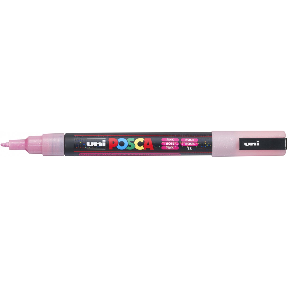 Marker UNI POSCA PC-3M Glitter rosa