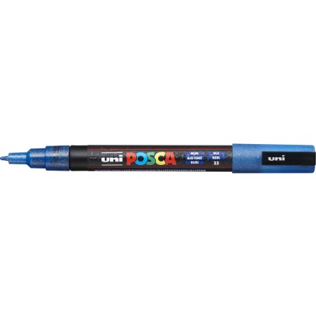 Marker UNI POSCA PC-3M Glitter blau
