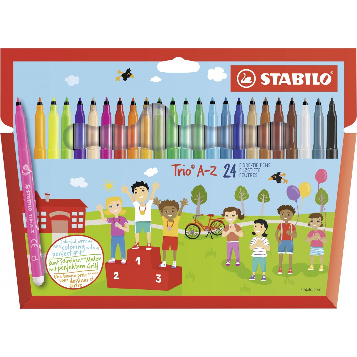 STABILO Trio A-Z 24er Kartonetui Filzstift