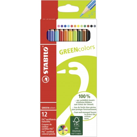 STABILO GREENcolors 12er Etui FSC Buntstift